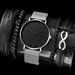 Nuovo orologio da uomo casual alla moda con cintura in rete all'ingrosso semplice e caldo in vendita + bracciale 4 pezzi set orologio da uomo orologio al quarzo_voghion.com