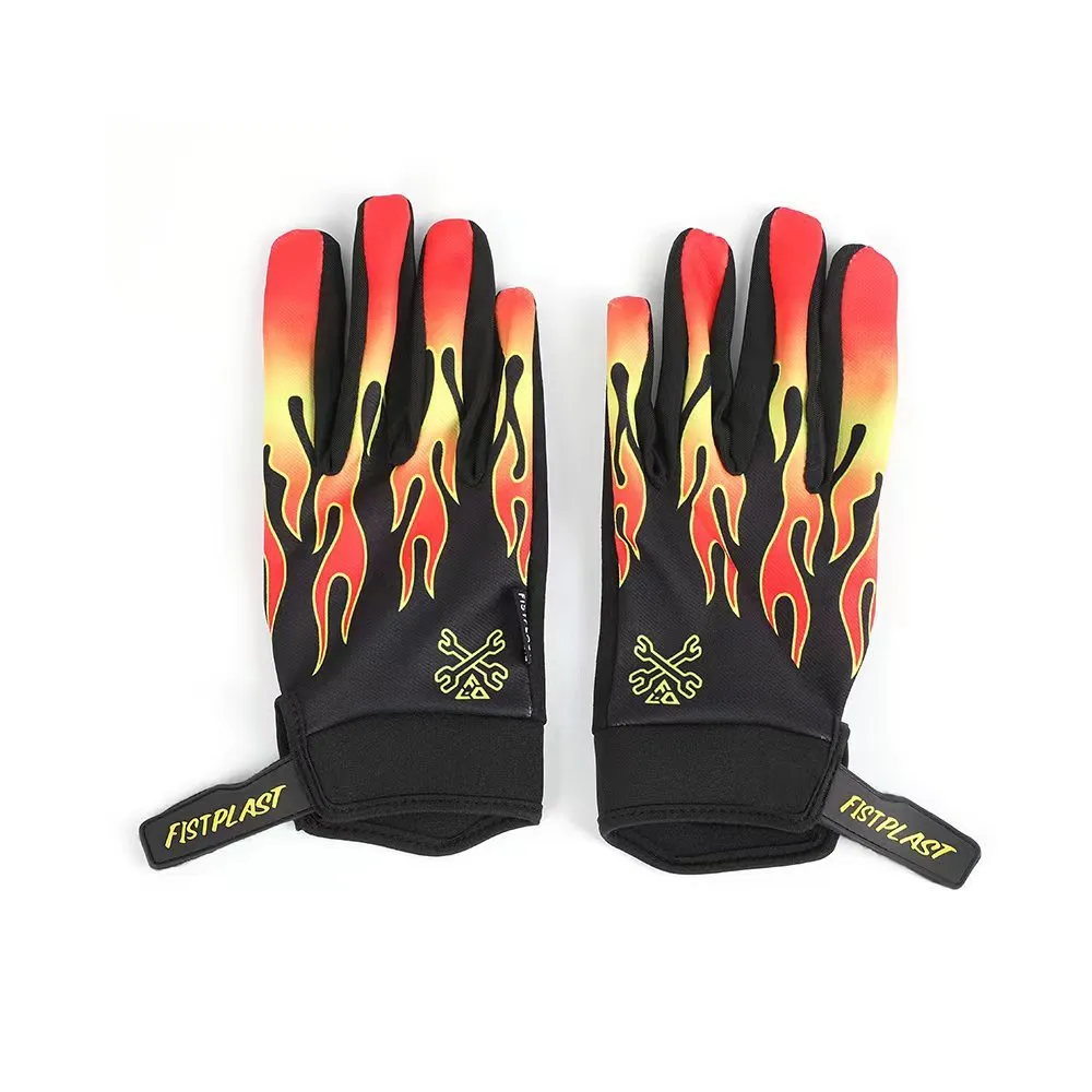 FISTPLAST Mountain Bike Wear Resistant Rainbow Touchscreen Off Road Motorcycle Riding Gloves_voghion.com