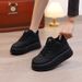Plattform Dicke Sohle Einfarbig frauen Schuhe 2025 Neue Herbst Winter Turnschuhe Vielseitige Loafers Mit Fleece Futter_voghion.com