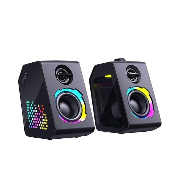 Altoparlante Bluetooth per giochi Altoparlante multimediale wireless ad alta potenza Subwoofer RGB Sistema home theater Altoparlante per computer desktop PC Notebook_voghion.com