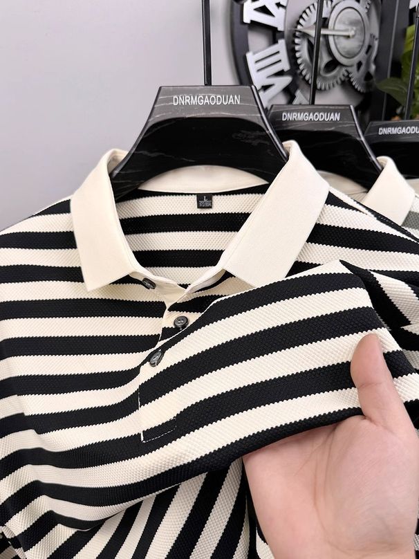 Camisa de manga corta para hombre, camisa de solapa de alta gama, suelta, de talla grande, versátil, para hombre_voghion.com