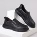 Casual For Men, Round Toe, Autumn Daily Genuine Leather Men's S, Slip-On Non-Slip Loafers, First Layer Cowhide Dad_voghion.com