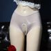 Ultravékony, testszínű Ice Silk varrás nélküli, nyitott ágyékú alsónemű, női szexi, magas derekú, átlátszó, szexi, szenvedélymentes, plus size alsónemű_voghion.com