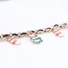 Fashion Gold Plating Links Chain With Leather Inserted Bracelet With Dangling Christmas Charms_voghion.com