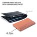 TechGlobe Phone Back Sticker 3M Adhesive Slot Holder Multi-Functional Clip PU Leather Simple Solid Color Card Case_voghion.com