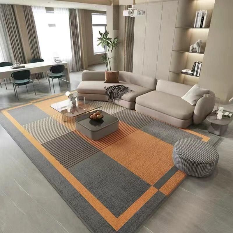 Tapete para sala de estar em creme, estilo leve, luxuoso, de alta qualidade, para quarto, sala de estudo, sofá moderno, mesa de centro, cobertor, tapete de cabeceira_voghion.com