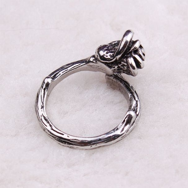 Personalisierte Rose Open Herrenmode Punk Food Ring Zubehör_voghion.com