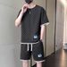 Unschlagbare Qualität Sommer Casual Sport Anzug Trendy, Modisch und Gut Aussehend Set, Gepaart Mit Herren Kurzarm Shorts Zweiteiliges Set_voghion.com