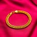 Jewelry & Accessories New gold double buckle bracelet men and women vintage sand gold hand jewelry_voghion.com