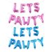 Set ballonnen voor een huisdierfeestje – "LET'S PAWTY" metalen letterballonnen voor verjaardagsdecoratie van hond en kat – 16 inch aluminiumfolie ballonnen_voghion.com