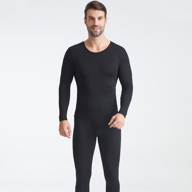 Men's Thermal Underwear Thin Top And Pants Autumn Clothes Set For Men_voghion.com