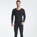 Men's Thermal Underwear Thin Top And Pants Autumn Clothes Set For Men_voghion.com