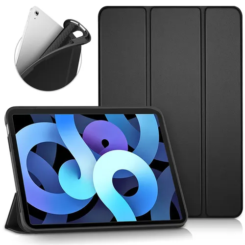 Funda de tableta para Apple iPad Air 4 5 2020 2022 4.ª 5.ª generación, carcasa de silicona blanda, soporte magnético triple, funda inteligente con tapa_voghion.com