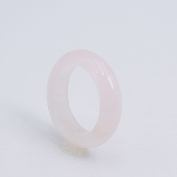 Cinturino in cristallo con trattamento semplice, quarzo artificiale, agata, fiore di gelsomino, dita eleganti, anello solido, moda femminile_voghion.com