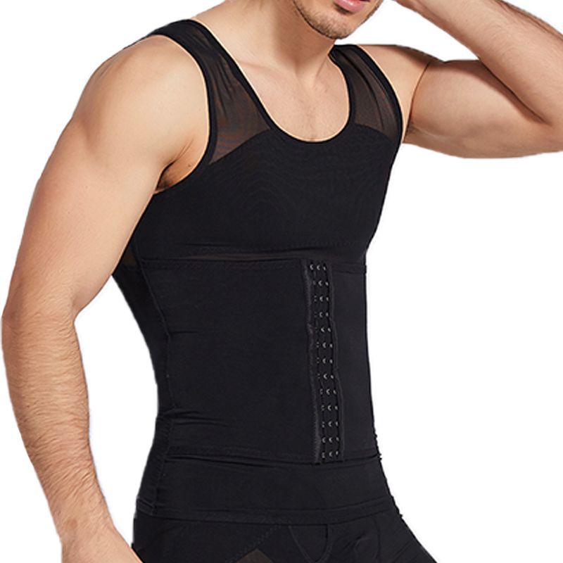 Body Shaper Mens Compression Vest Abdomen Shapewear Tummy Slimming Sheath Gynecomastia Shapers Corset Waist Tr S_voghion.com