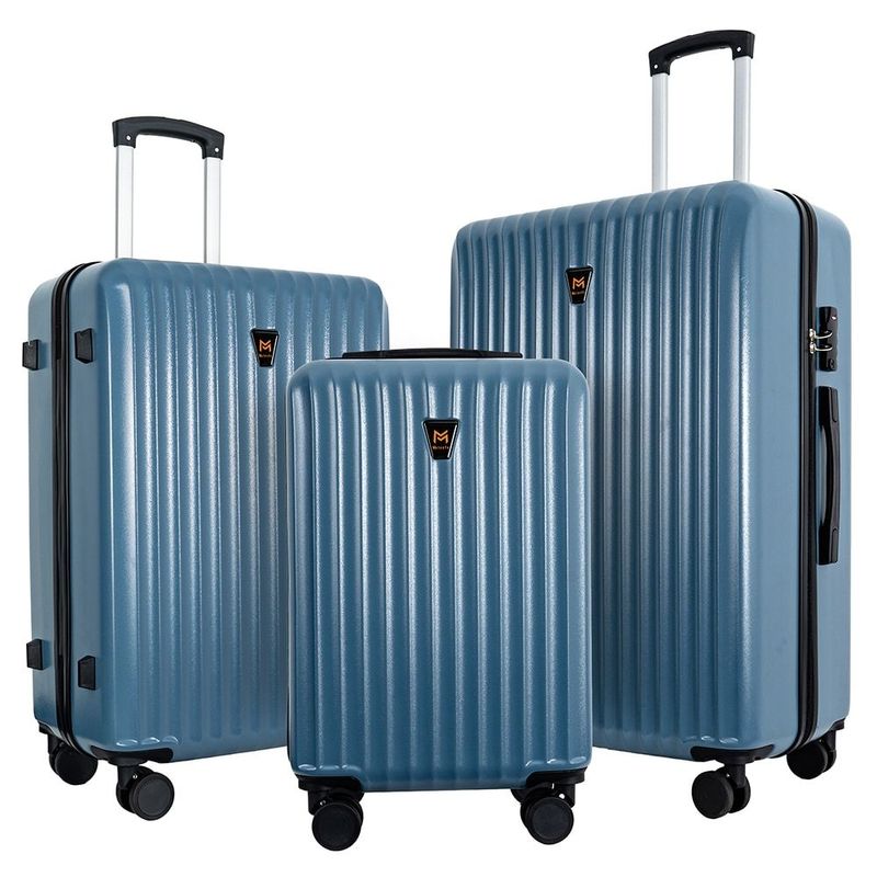 3pcs Luggage Set - Lightweight Hard Shell Suitcase Set With Double Spinner Wheels, Carry-on Luggage With TSA Lock, Large Capacity Travel Trolley Case, Designed For Business And Leisure Trips_voghion.com