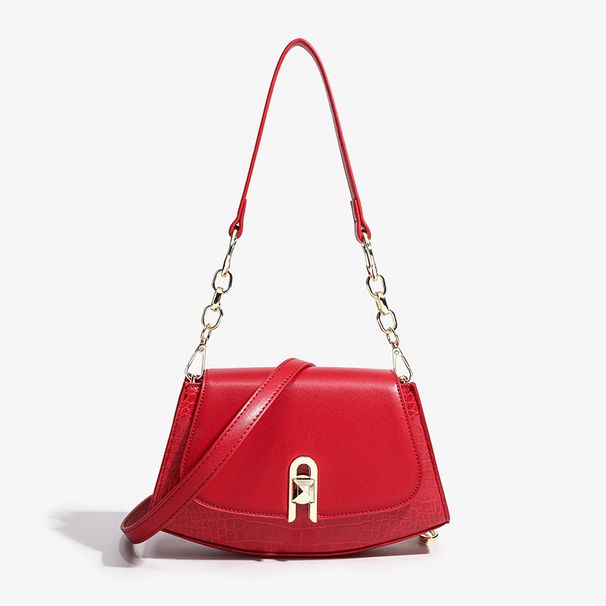 Nischendesign-Kette im Unterarmbereich für Damen Frühjahr/Sommer 2024, Umhängetasche mit erweiterter Textur und Stick-Design für eine Schulter_voghion.com