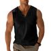 2025 Herren Sommer Strand Tank Lässig Einfarbig Regular Fit T-Shirt Top_voghion.com