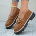 Neue Loafer für Frühling und Herbst 2025, große Größen, lässiger Ketten-Stil, britischer Stil, dicke Sohle, Export-Retro-Damenschuhe_voghion.com