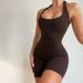 Neuer U-förmiger, sexy, ärmelloser Bodysuit mit schmaler Passform für Damen_voghion.com