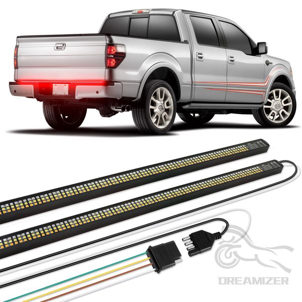 60" Tailgate Bar Tail LED Brake Strip Turn Signal Warning Reverse Light Waterproof_voghion.com