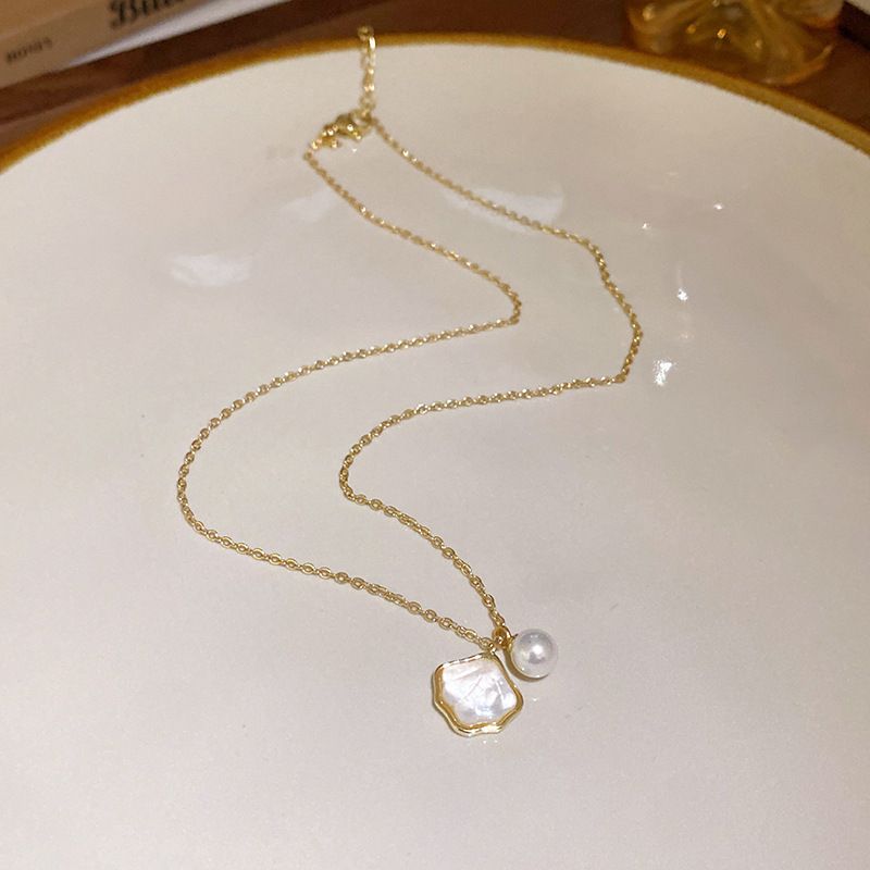 Κολιέ με μαργαριτάρια και φιόγκο από αληθινό χρυσό και επιμεταλλωμένο με ζιρκόνι, υψηλής ποιότητας, ελαφριά, πολυτελής αλυσίδα γιακά, μοντέρνα αλυσίδα γιακά,_voghion.com