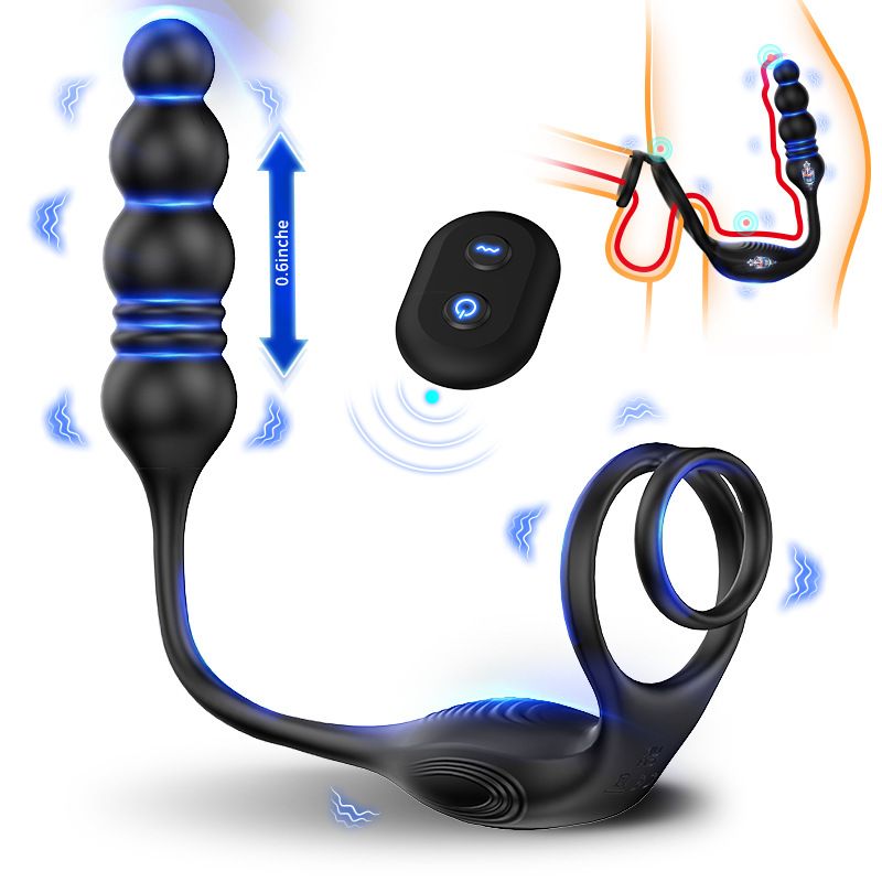 BANNDO Private Desire Second Generation Telescopic Anal Plug Prostate Vibrator Massager Wireless Remote Control Electric_voghion.com