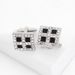 new square diamond crystal cufflinks business all match shirt cufflinks_voghion.com
