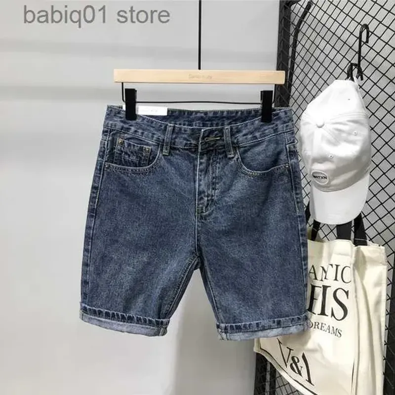 Men's Supzoom 2023 New Arrival Hot Sale Top Fashion Printing Summer Zipper Fly Stonewashed Casual Cotton Jeans Shorts_voghion.com