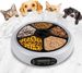 Mangeoire automatique pour chat à 5 repas, distributeur d'aliments humides ou secs pour animaux de compagnie, mangeoires automatiques pour animaux de compagnie avec minuterie, Futterautomat Katze, Futterautomat Katze Nassfutter, Wei_voghion.com