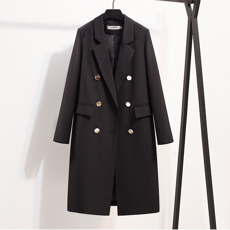 Damen Internet-Promi-Anzugjacke für Frauen im koreanischen Stil, lockere mittellange Studentenmode, Allgleiches, schlanker Anzug_voghion.com