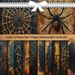 Dark Gothic Spider Web Pattern Scrapbook Paper - 10 Sheets Set For Journaling, Collage, And Decorative Arts_voghion.com