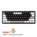 Tastiera da gioco per computer AG61, meccanica cablata, di tipo C, con guarnizione sostituibile a caldo, silenziosa e di piccole dimensioni_voghion.com