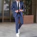 Herrenbekleidung Herren Bräutigam Anzug Zweiteiliger Anzug Einfarbig Schlank Bankettanzug Jacke Hose_voghion.com