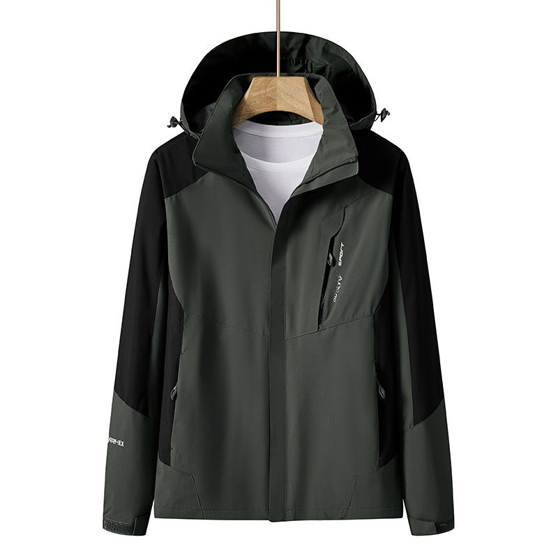 Abbigliamento da uomo sottile coppia all'aperto escursionismo traspirante alpinismo abbigliamento donna antivento impermeabile giacca da pesca_voghion.com