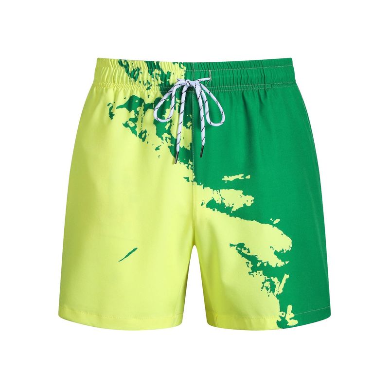 Men's Clothing Summer Casual Sports Shorts Trendy Digital Printing Breathable Beach Pants_voghion.com