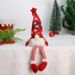 Christmas Decorations Snowflake Knitted Hat With Lights Rudolph Hanging Leg Gnome Faceless Doll Figurine_voghion.com