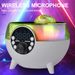ZQS2226 Bluetooth Speaker With Mobile Phone Wireless Charging Empty Light Projector Bedroom Atmosphere Night Light Gift_voghion.com