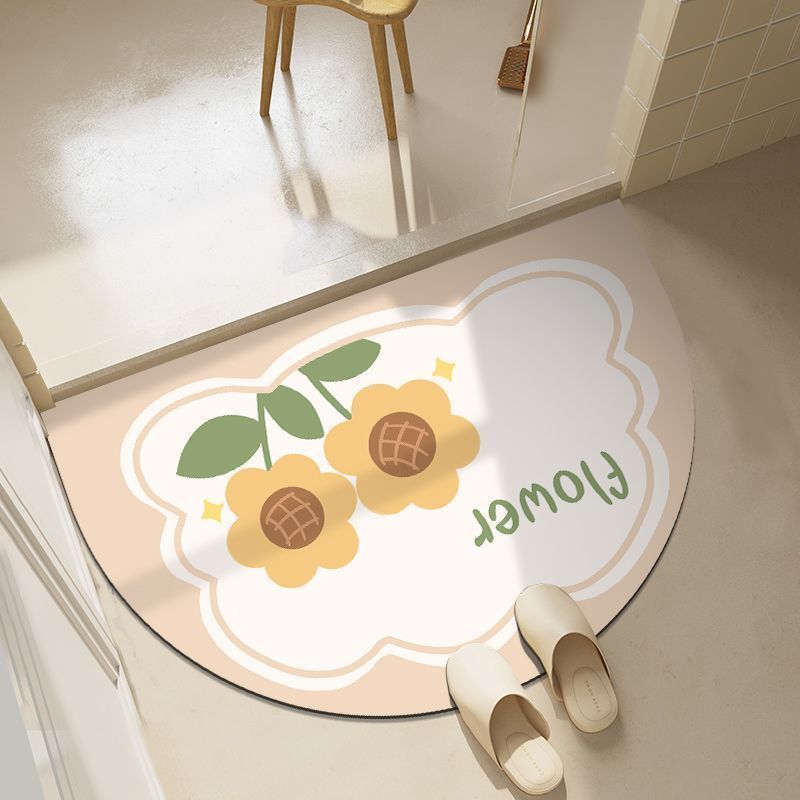 Diatomaceous Earth Quick-Dry Toilet Bath Non-Slip Bathroom Absorbent Floor Foot Mat Dirt-Resistant Carpet_voghion.com