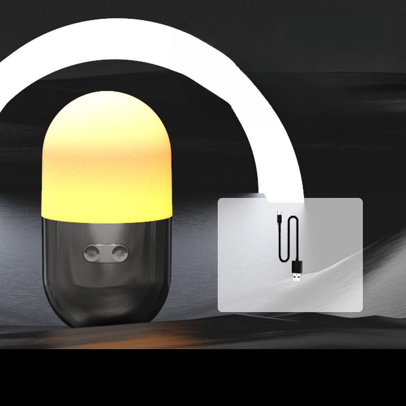 Einfaches Gaszelt mit LED-Camping-Funktion, wiederaufladbar, tragbar, RGB-Nachtlicht, kreativ_voghion.com