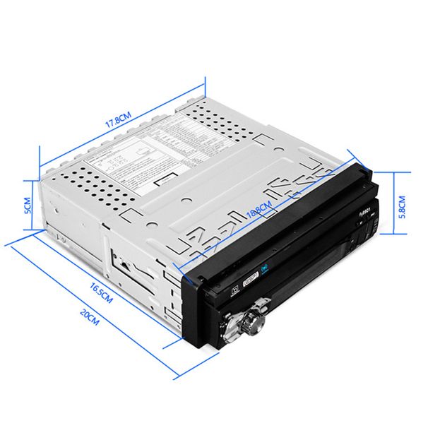 Bluetooth 7 İnç 1Din Motorlu Açılır/Geri Çekilir Dokunmatik Ekran Araba Radyo MP5 Çalar Autoradio Araba Ses Multimedya Oynatıcı 9901_voghion.com
