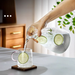 European Style Glass High Temperature Resistant Juice Large Capacity Household Cold Brew Lemon Water Pitcher_voghion.com