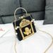Handbag Small Bag Women's Baroque Angel Bag Embossed Tote Chain Case Bag Shoulder Bag_voghion.com