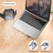 Suporte dobrável para laptop com ventilador de resfriamento Suporte de radiador de liga portátil de 11 a 17 polegadas Acessórios para laptop para MacBook Air Pro iPad_voghion.com