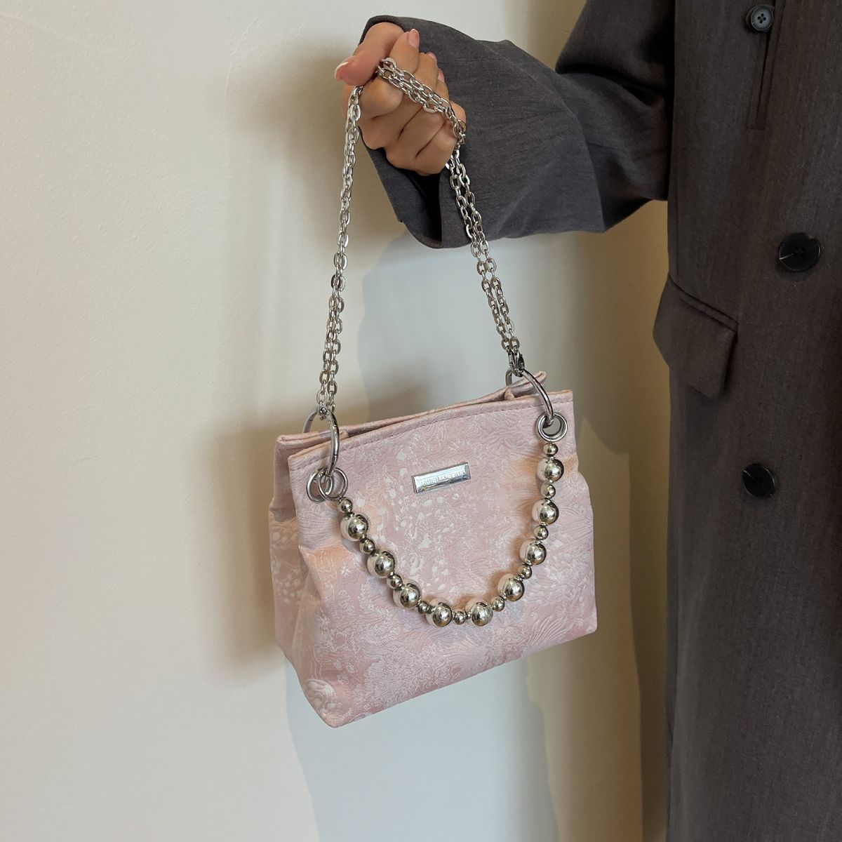 Mädchen Vielseitig Gedruckt Mode Kette Blume Handtasche Schulter Sommer Neue Eimer Tasche Für Frauen 2023_voghion.com