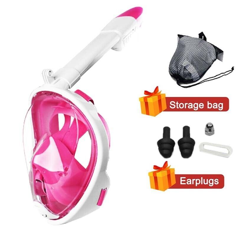 Dykning för vuxna och barn Helmask med torra skyddsglasögon Bad- och snorkelmask med imskydd_voghion.com