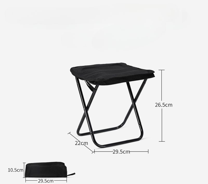 Cadeira pequena dobrável para atividades ao ar livre, banco portátil, viagem, direção autônoma, churrasco, piquenique, equipamento de acampamento_voghion.com
