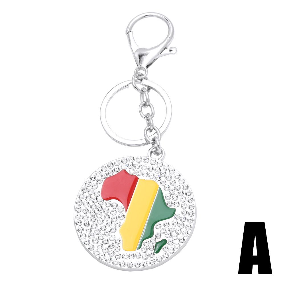 AS New Hip-Hop Alloy Car Keychain Sun God Map Accessories Pendant Kca042_voghion.com
