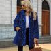 Women's Clothing Oversized Leopard Print Faux Fur Coat - Long Plush Jacket With Deep Pockets & Dramatic Sleeves_voghion.com