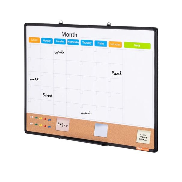 Board Whiteboard 36x And Frame Monthly With Aluminum 24 Calendar Cork Combo_voghion.com